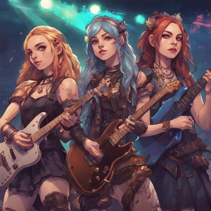 Deviantart Rocker Girl 3 girls at a Rock concert by karole2762 on DeviantArt