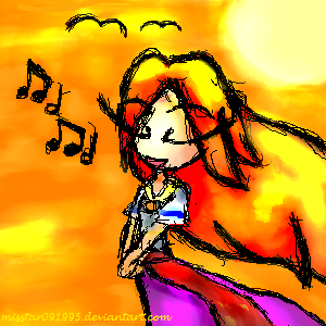 Singing at Sunset