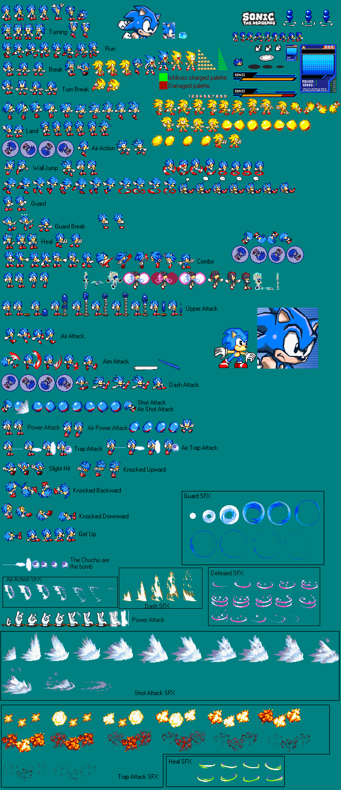 Classic Super Sonic Sprites  deviantART: More Like Classic Sonic