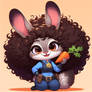 Judy Hopps with an afro hair 10 Zootopia