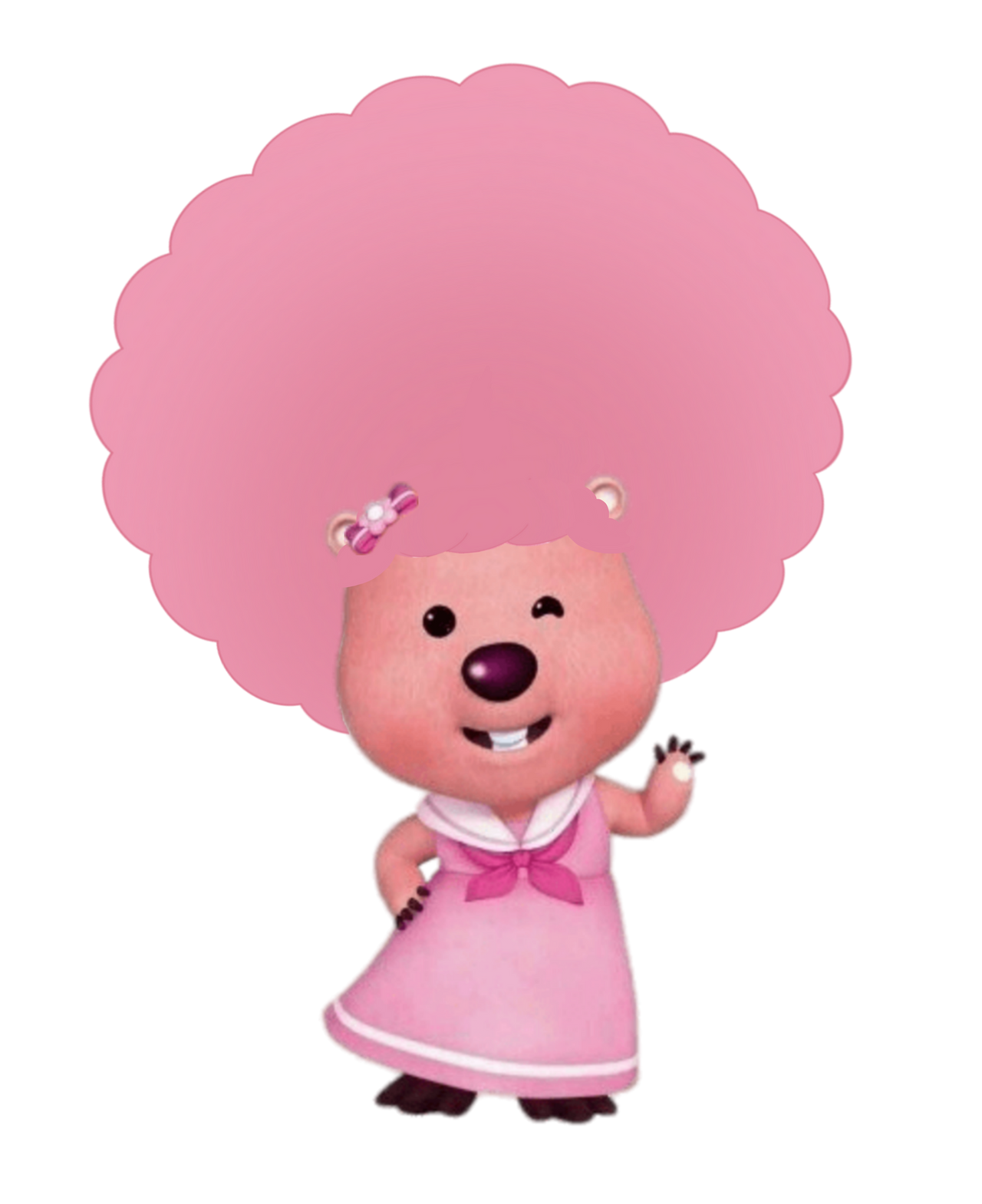 Loopy with an afro hair (Pororo) by AfroGirl2005 on DeviantArt