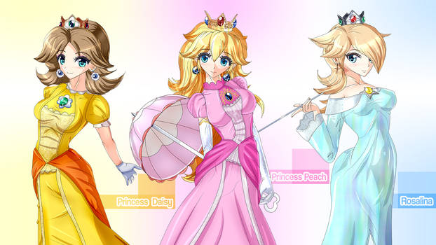 Peach Daisy Rosalina WallPaper