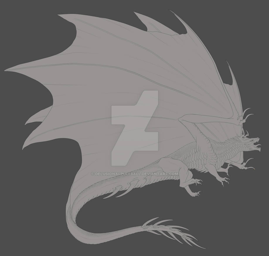 Aggrogoth Drawing Style Commission #70 - Agdragoon Design Lines by DelusionalPuffball on DeviantArt