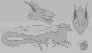 Floofy Dragon Lines