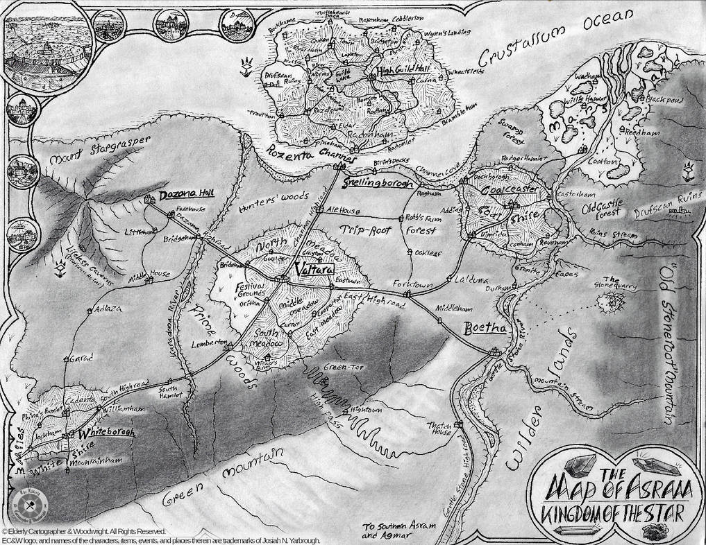 The Map of Asram by ElderlyCartographer on DeviantArt