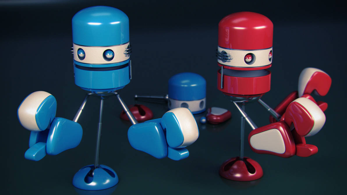 Boxing Robots Model Kit by mattdubs on DeviantArt