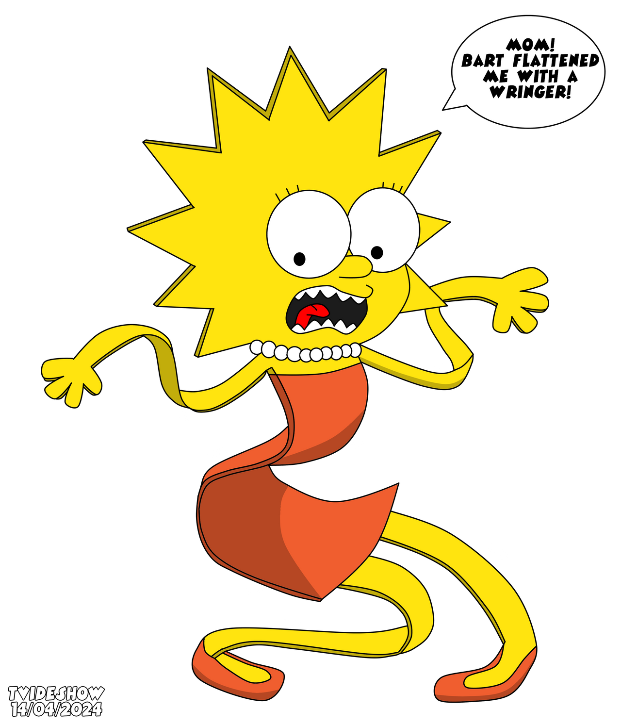Wobbly Flat Lisa by TVideshow on DeviantArt