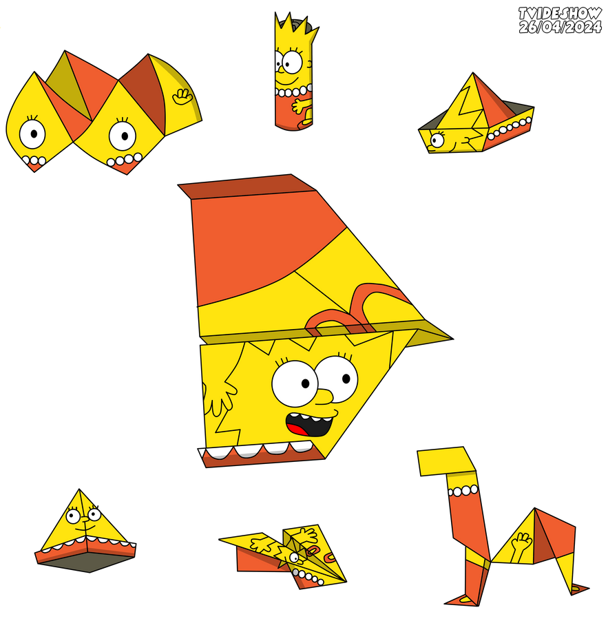 Papercraft Lisa Lisa's Many Paper Forms by TVideshow on DeviantArt