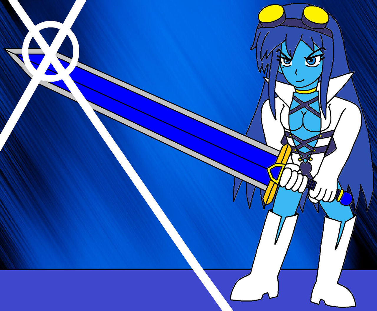 Greatsword Rangers Deviantart Radiant Force - Alyssa with Azure Greatsword by ian2x4 on DeviantArt