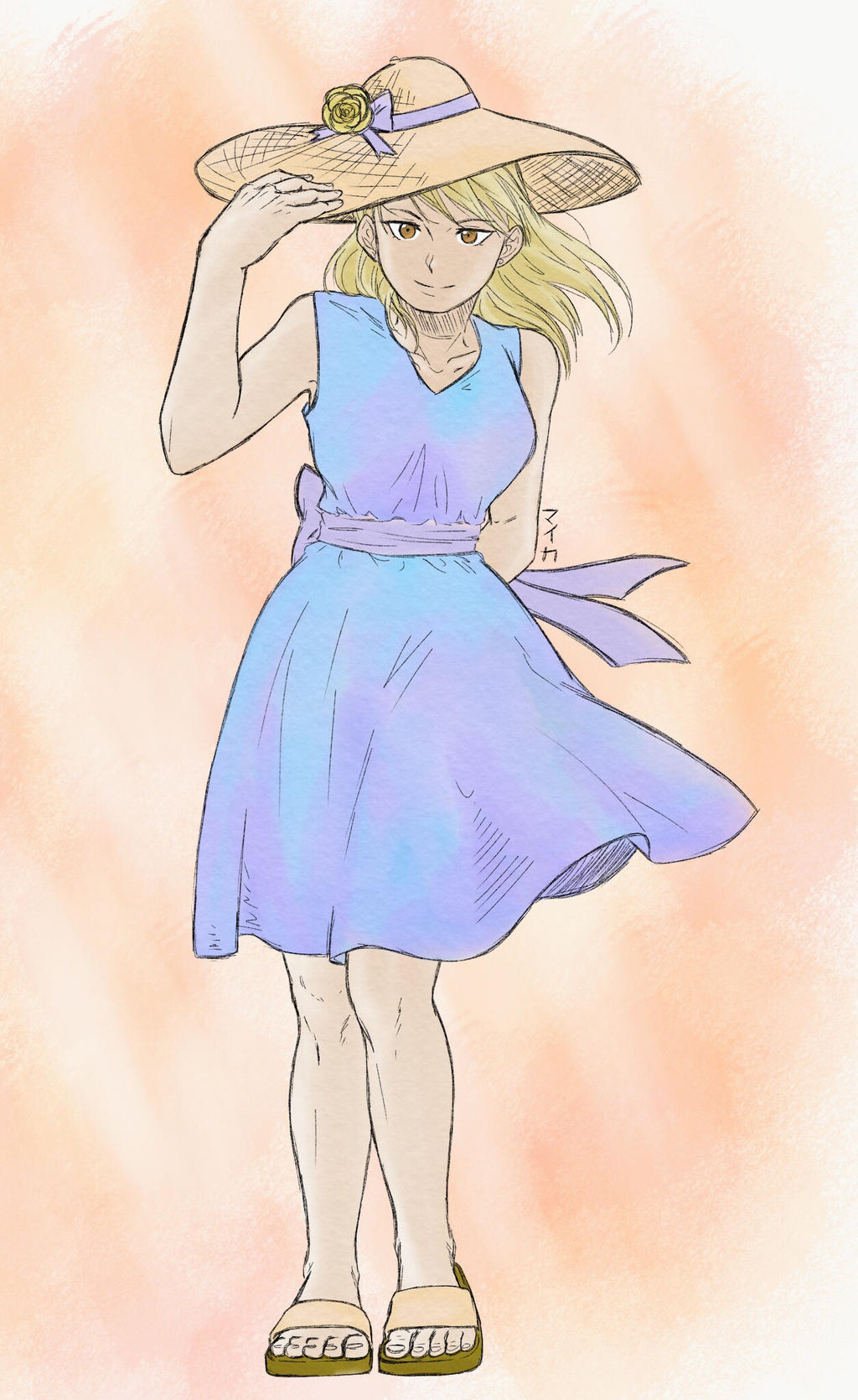 Riza Hawkeye - Sunny day dress by Miyuki-Hawkeye07 on DeviantArt