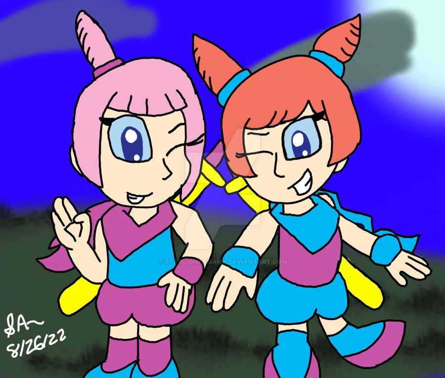 Kat and Ana from WarioWare Request by StarlightAmama on DeviantArt