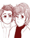 Me N Keery Sketch by AssassinBreeze