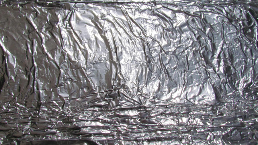 Aluminium foil texture