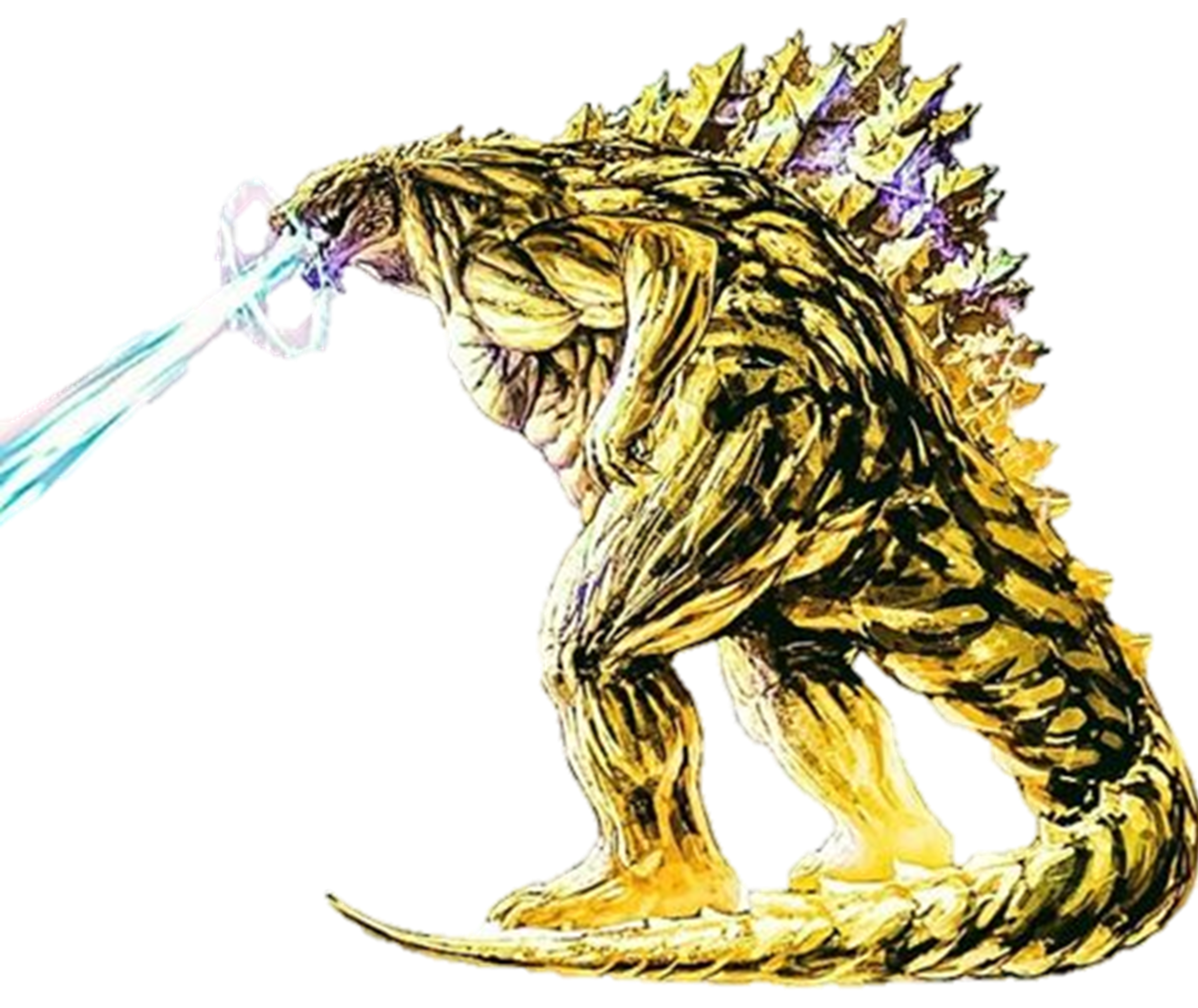 Golden Godzilla Earth Transparent Ver 2 by Lincolnlover1865 on DeviantArt