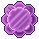 Purple Flower Cut Crystal Pixel