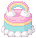 Lil' Pastel Rainbow Cake