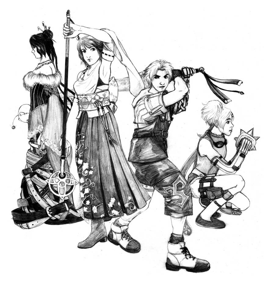 Final Fantasy X Characters by linglingbolt on DeviantArt