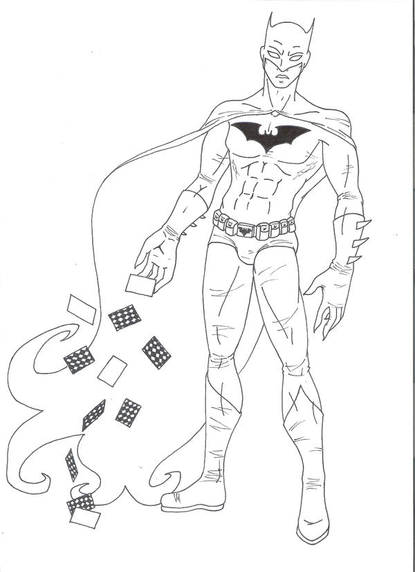 Batman Grid Line Batman lineart by Fullbloodartist on DeviantArt