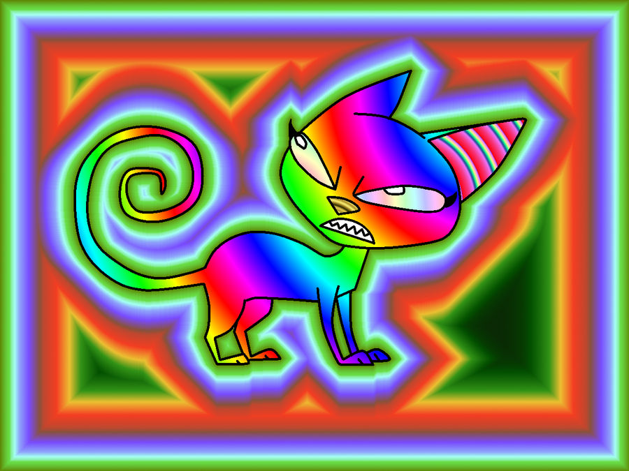 Colorful Katte Multicolor The Kat by LotusTheKat on DeviantArt