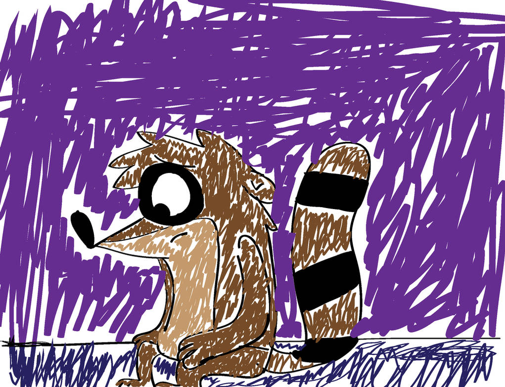 Rigby in Illustrator by LotusTheKat on DeviantArt