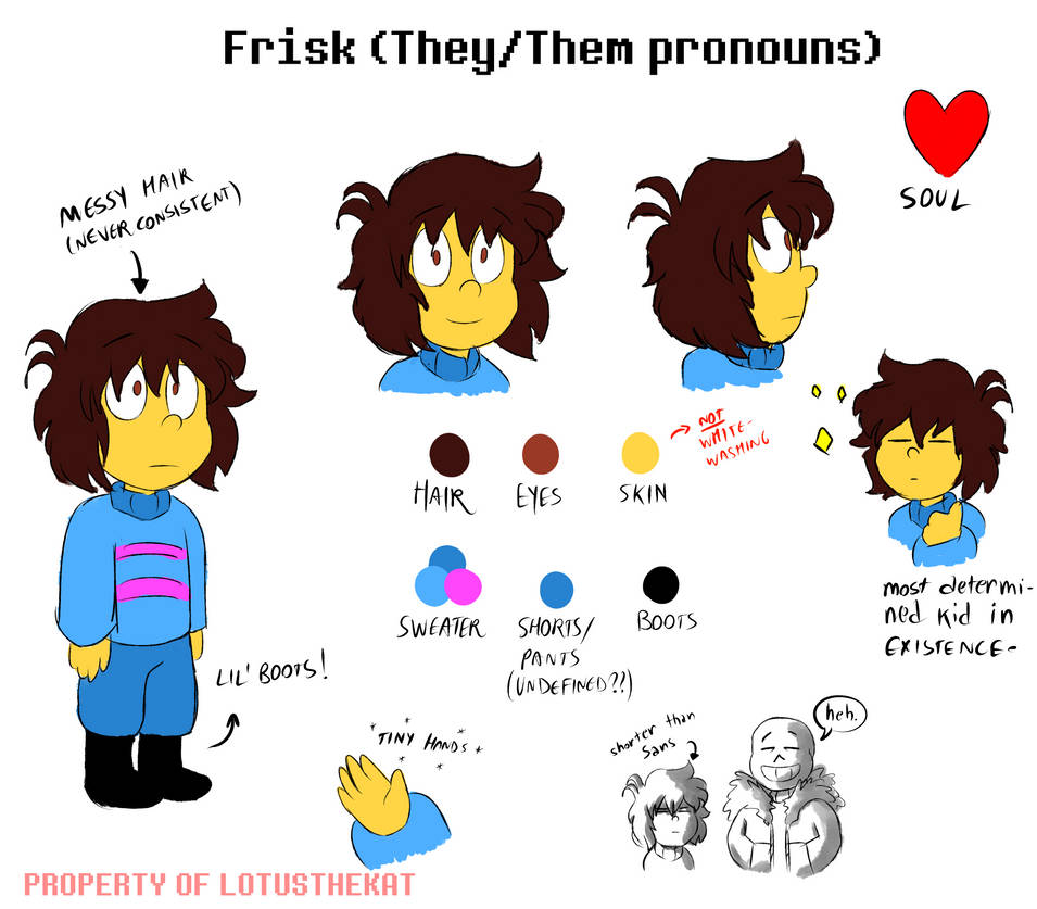 Frisk Example FRISK by LotusTheKat on DeviantArt