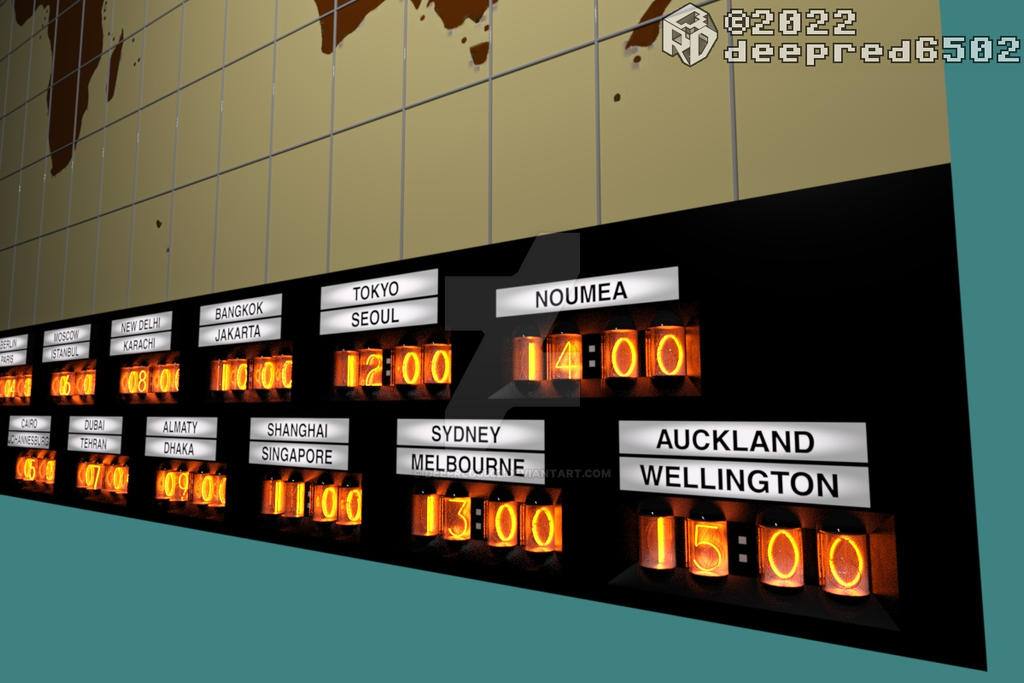 World Map Clock - Daz 3D Forums