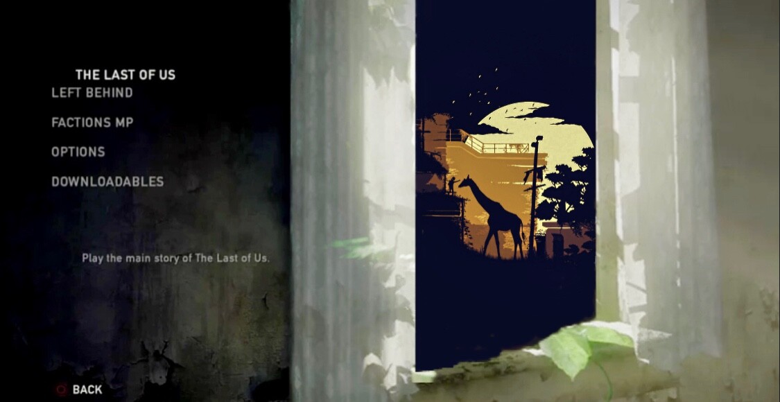 Last Of Us Menu Screen by Lilwolfie20 on DeviantArt
