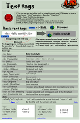 HTML text  tags