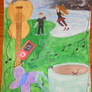 In the style of Marc Chagall