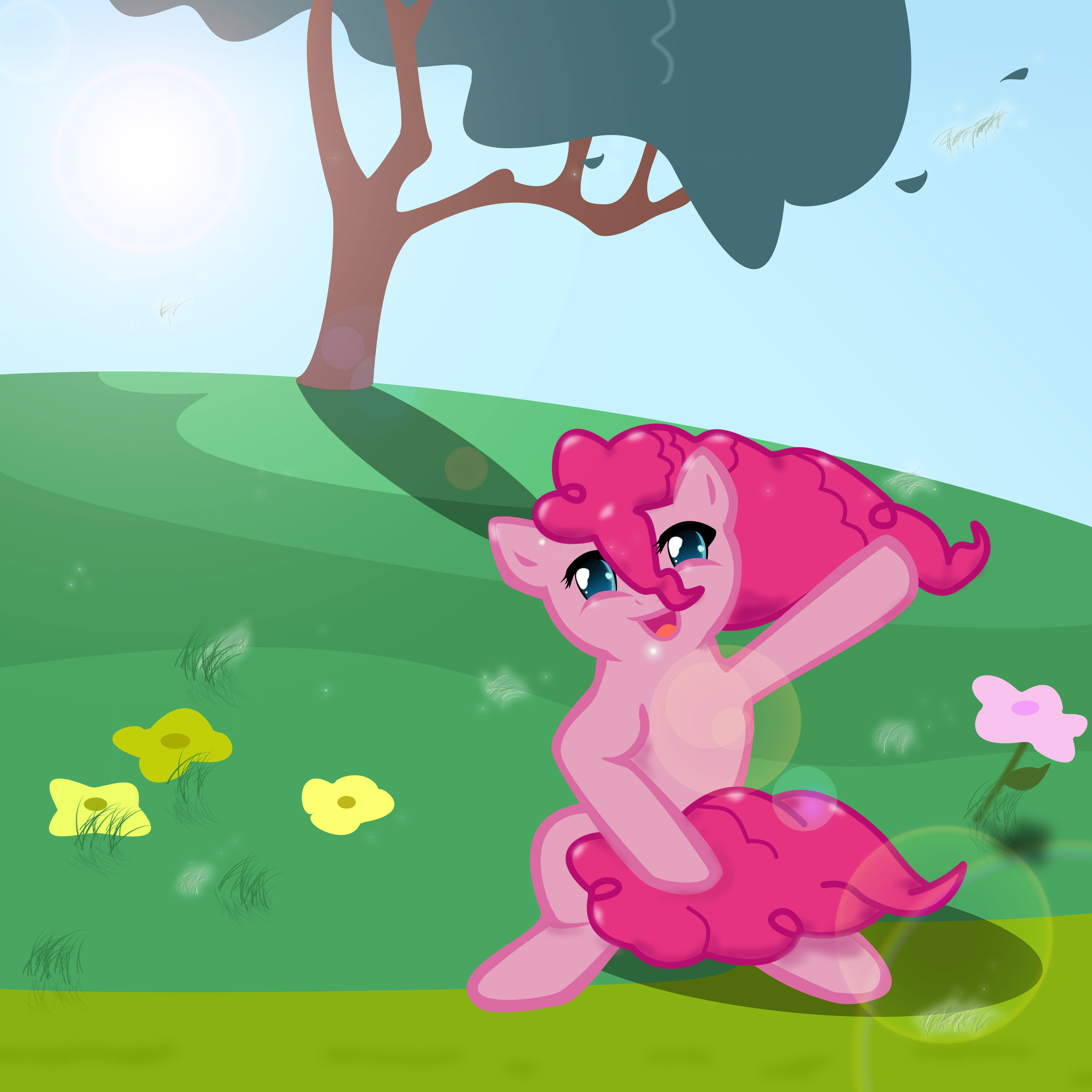 Pinkie and spring wind