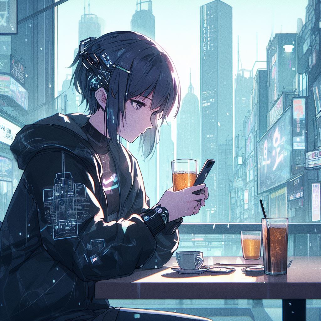 Cyberpunk Inspired Anime Girl by HisapiAI on DeviantArt