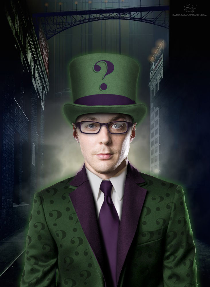 James Riddler Jim Parsons as The Riddler by Gabriel-Carati on DeviantArt