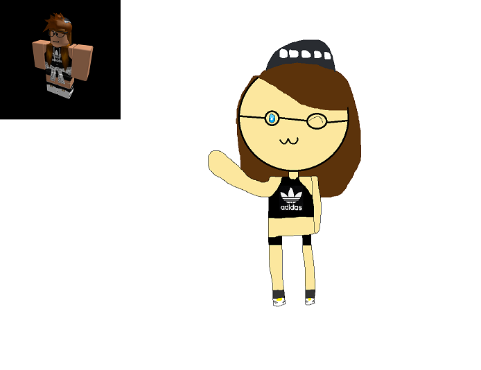 My Drawing Of My Roblox Avatar by CupcakeMelodyXoxox on DeviantArt
