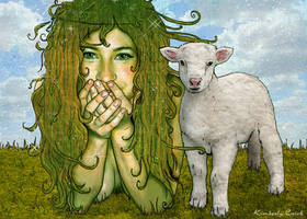 Dryad Fairy + her Little Lamb