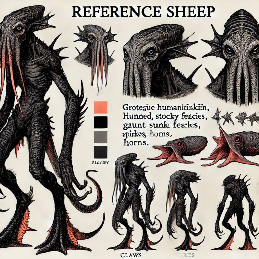 Reference Sheet: Cuttlefish Fiend by MasterBrody on DeviantArt