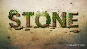 Stone Text Effect Tutorial - Typography