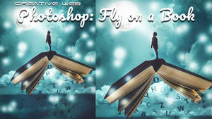 Photoshop book manipulation-Flight on a book