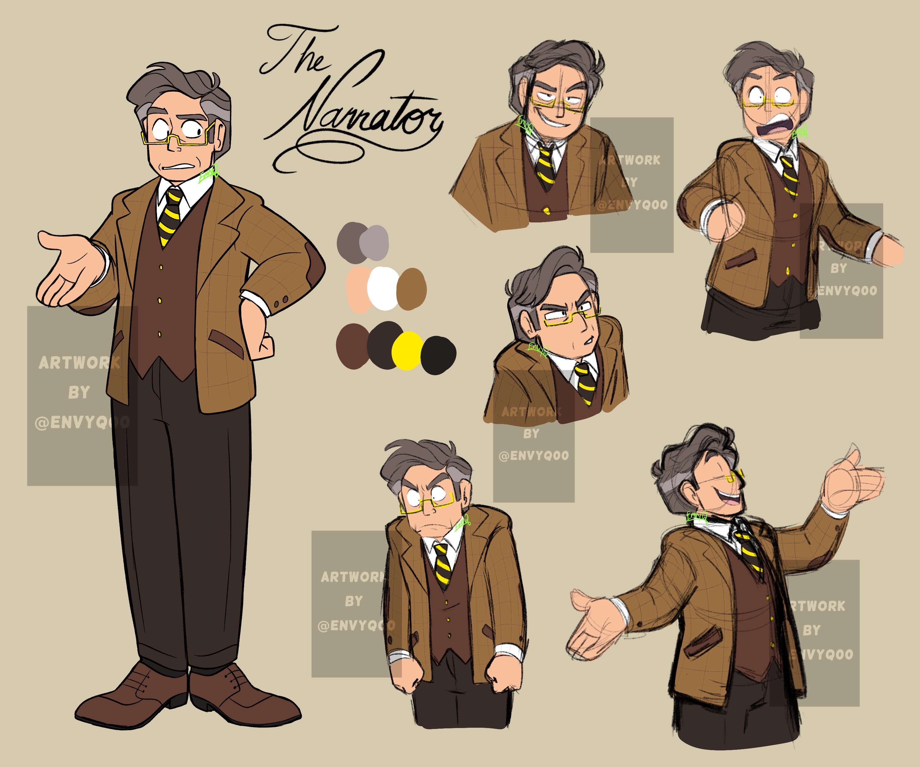 Narrator design The Stanley Parable by EnvyQ00D on DeviantArt