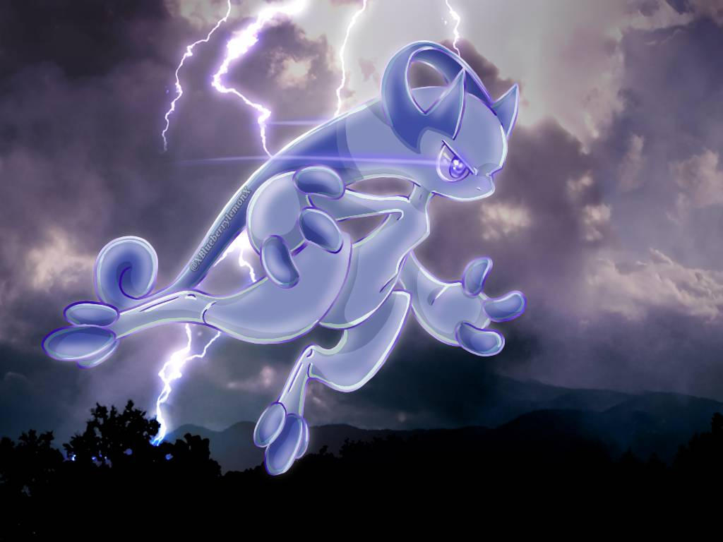 Mew and Mewtwo X by CelestialTentails on DeviantArt