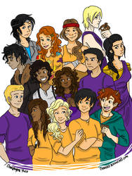 Just The Percy Jackson Gang by chloisssx3