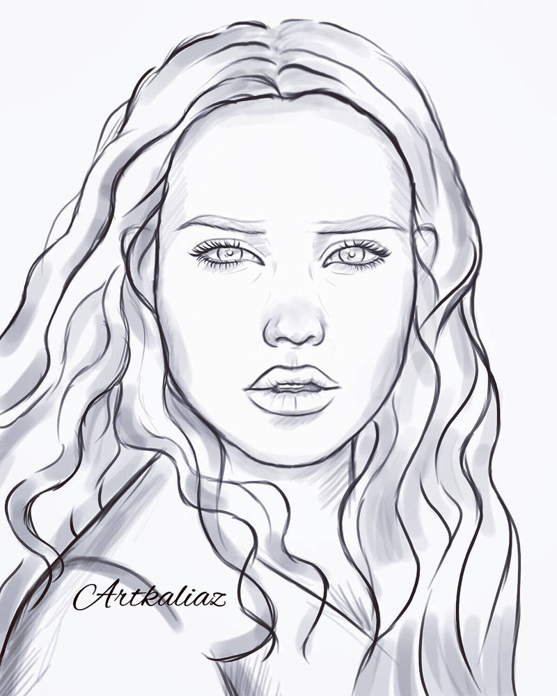 Hanna Baker sketch by Artkaliaz on DeviantArt