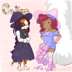 Calico Autumn and Rosa