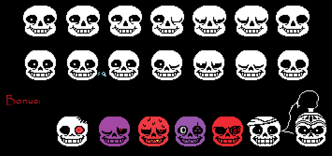 Undertale] Sans Battle Spritesheet by GrabThatBread on DeviantArt