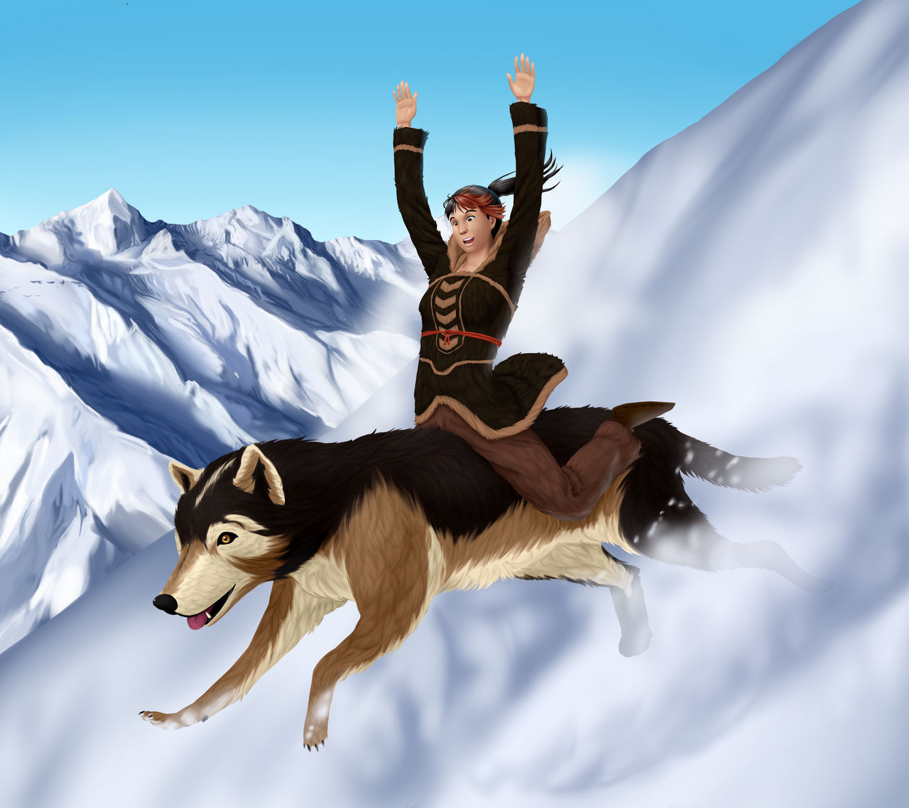 Wolf Ride by CrossAnima on DeviantArt