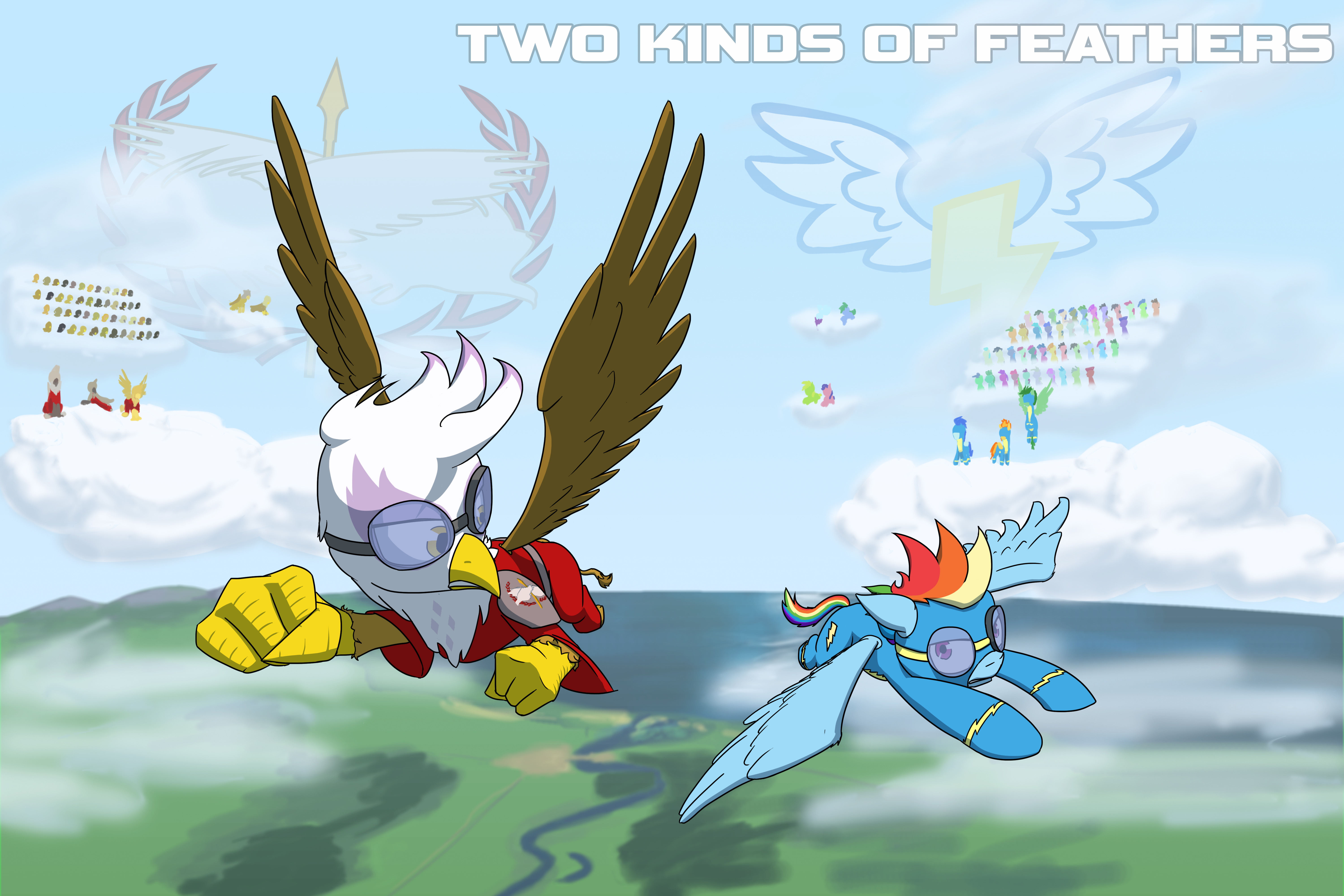 Commission: Two Kinds of Feathers cover