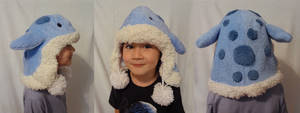 Fuzzy blue quaggan hat