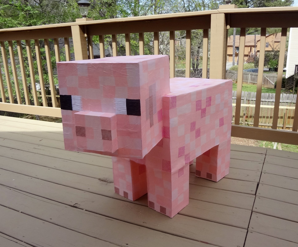 Paper Minecraft Pig By Koreena On Deviantart Paper Minecraft Pig By Koreena On Deviantart