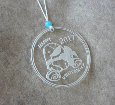 Acrylic Wintersday ornament