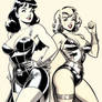 Bettie and Marilyn Super Heroines