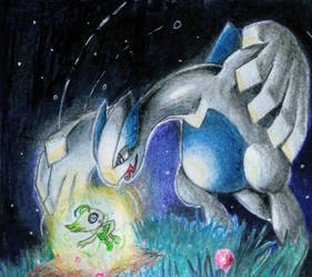 Lugia and celebi